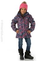 Girls Bugaboo II Fleece 3-In-1 Jacket - Nocturnal Blot - Columbia Girls Bugaboo II Fleece 3-In-1 Jacket - WinterKids.com