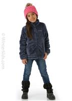 Girls Bugaboo II Fleece 3-In-1 Jacket - Nocturnal Blot - Columbia Girls Bugaboo II Fleece 3-In-1 Jacket - WinterKids.com