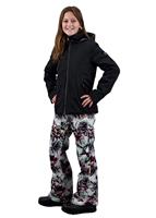 Girls Rylee Jacket - Black (16009) - Obermeyer Girls Rylee Jacket - WinterKids.com                                                                                                         