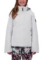 Girls Rylee Jacket - White (16010) - Obermeyer Girls Rylee Jacket - WinterKids.com                                                                                                         
