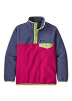 Girls Lightweight Synch Snap-T Pullover - Mythic Pink (MYPK) - Patagonia Girls Lightweight Synch Snap-T Pullover - WinterKids.com