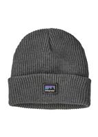 Kids Logo Beanie - Shop Sticker Label / Noble Grey (SSNY) - Patagonia Kids Logo Beanie - WinterKids.com                                                                                                           