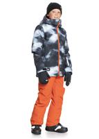 Mission Printed Youth Jacket - Black Particul (KVJ9) - Quiksilver Mission Printed Youth Jacket - WinterKids.com                                                                                              
