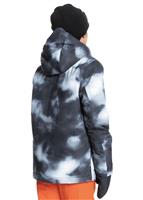 Mission Printed Youth Jacket - Black Particul (KVJ9) - Quiksilver Mission Printed Youth Jacket - WinterKids.com                                                                                              