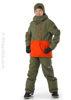 Mission Solid Youth Jacket - Grape Leaf (CRE0) - Quiksilver Mission Solid Youth Jacket - WinterKids.com                                                                                                