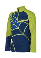 Boys Web Zip T-Neck - Abyss - Spyder Boys Web Zip T-Neck - WinterKids.com                                                                                                           