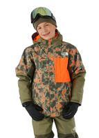 Boys Freedom Extreme Insulated Jacket - New Taupe Green Marbled Camo Print - TNF Boys Freedom Extreme Insulated Jacket - WinterKids.com                                                                                            
