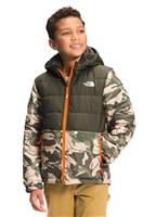 Boys Printed Reversible Mount Chimbo Fz Hooded Jacket
