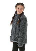 Girls Printed Reversible Mossbud Swirl Jacket - Vanadis Grey Leopard Print - TNF Girls Printed Reversible Mossbud Swirl Jacket - WinterKids.com                                                                                    