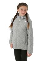 Girls Thermoball Eco Hoodie - Meld Grey - TNF Girls Thermoball Eco Hoodie - WinterKids.com                                                                                                      