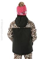 Youth Snowquest Plus Insulated Jacket - Pinecone Brown Leopard Print - TNF Youth Snowquest Plus Insulated Jacket - WinterKids.com                                                                                            