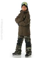 Boys Caddoc Insulated Jacket - Black Military - Volcom Boys Caddoc Insulated Jacket - WinterKids.com                                                                                                  
