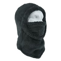 Junior Fuzzy Hood Balaclava - Black