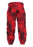 2010 Boys Smarty Cargo Insulated 3-in-1 Pant (Red Blocks Print) - Studio View