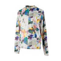 Obermeyer Trestle Sport 75wt Crew - Youth - Chevron Floral