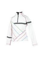 F11 Girls Aliyah Fleece Top (White) - Studio Shot