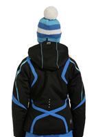 Girls Amber Jacket (Diva Blue) - Back View