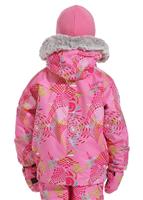 Bitsy Lola Jacket (Sorbet Multi Swirl Print) - Back View