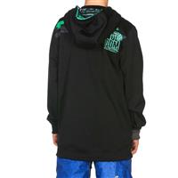 Mustard Long Fleece Full Zip (Black) - Black