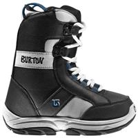 Grom Lace Boot (White / Silver) - Closeout - Black / White