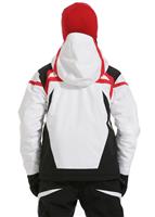 F11 Boys Leader Jacket (White/Black/Red) - Back View