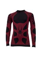 F11 Boys Seamless Compression Top (Black/Red) - Studio View