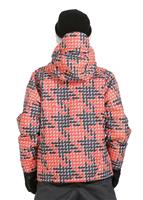 Boys Rail Jacket (Goji Neon Houndstooth) - Back View