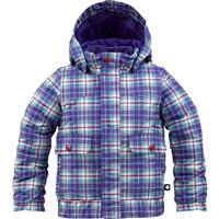 Girls Minishred Twist Jacket (Bright White Punkstar Plaid) - Bright White Punkstar Plaid