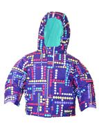Frosty Slope Set (Hyper Purple Dots Plaid) - Jacket