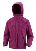 Girls Bugaboo 3-in-1 Parka (Raspberry/Iris Glow) - Studio Shot
