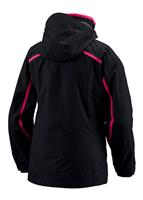 Girls Bugaboo 3-in-1 Tech Parka (Black/Bright Rose) - Back View