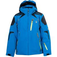 Boys Vail Jacket (White/Volcano/Black) - Collegiate / Black / Sharp Lime