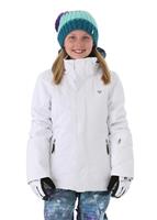 Girls Haana Jacket - White (16010) - Obermeyer Girls Haana Jacket - WinterKids.com                                                                                                         