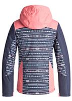 Girls Sassy Girl Jacket - Blue / Indie Stripes (420) - Roxy Girls Sassy Girl Jacket - WinterKids.com                                                                                                         