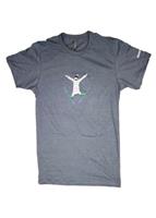 Adult Zemu Skier Tee (Heather Blue) - Adult Zemu Skier Tee (Heather Blue)