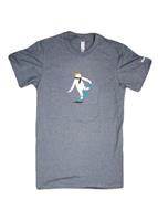 Adult Zemu Snowboarder Tee (Heather Blue) - Adult Zemu Snowboarder Tee (Heather Blue)