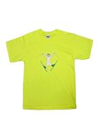 Kids Zemu Skier Tee (Safety Green) - Kid's Zemu Skier Tee (Safety Green)