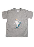Toddler Zemu Snowboarder Tee (Heather Grey) - Toddler Zemu Snowboarder Tee (Heather Grey)