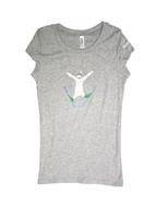 Womens Zemu Skier Tee (Heather Grey) - Women's Zemu Skier Tee (Heather Grey)