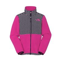 Girls Printed Denali Jacket (Fusion Pink) - Fusion Pink / Polka Dots