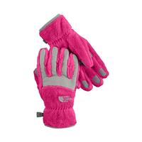 F12 Girls Denali Thermal Glove (TNF Black) - Fusion Pink