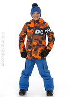Boys Propaganda Jacket - Youth Pill Camo Shocking Orange (BTL6) - DC Boys Propaganda Jacket - WinterKids.com                                                                                                            
