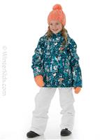 Roxy Jetty Girl Jacket - Ocean Depths Leopold - Roxy Jetty Girl Jacket - WinterKids.com                                                                                                               