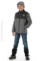 Boys Reversible Mount Chimborazo Jacket - TNF Medium Grey Heather - Boys Reversible Mount Chimborazo Jacket - WinterKids.com                                                                                              