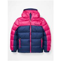 Youth Guides Down Hoody - Arctic Navy / Very Berry