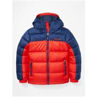 Youth Guides Down Hoody - Victory Red / Arctic Navy