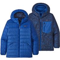 Boy's Reversible Down Sweater Hoody - Superior Blue (SPRB)
