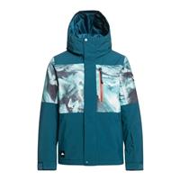 Boys Mission Printed Block Jacket - Resin Tint Majolica Blue (BSM1)