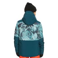 Boys Mission Printed Block Jacket - Resin Tint Majolica Blue (BSM1)