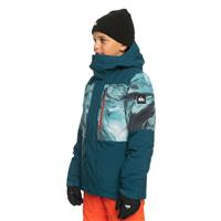 Boys Mission Printed Block Jacket - Resin Tint Majolica Blue (BSM1)